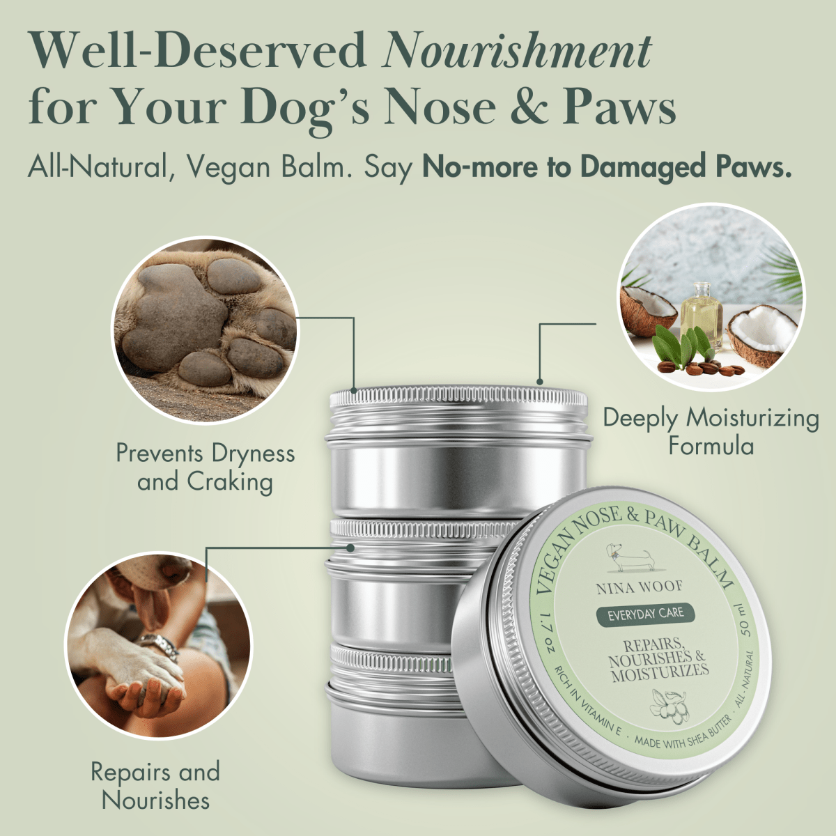 Dog Vegan Nose and Paw Balm