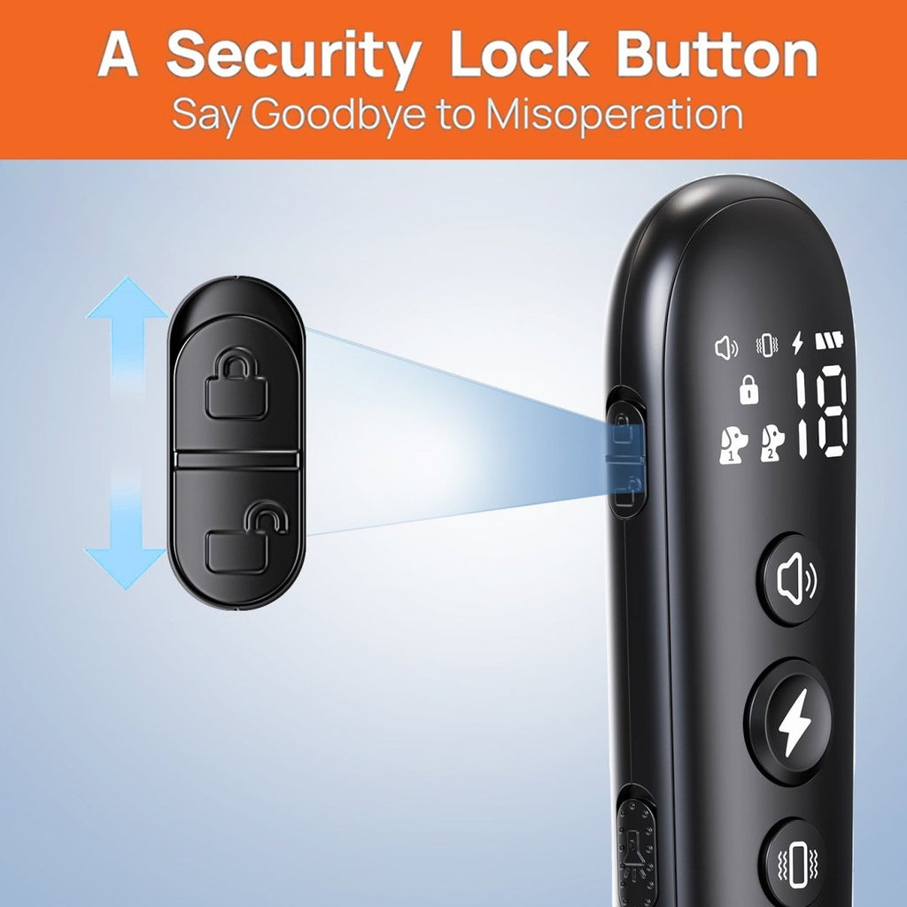 NeoAlly Remote Dog Training Collar for 8-150lbs Dogs | Rechargeable, Waterproof, 3 Training Modes, Security Lock, LED Anti-Lost Lights